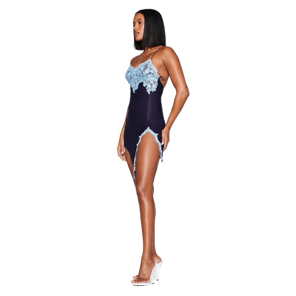 I.AM.GIA ZARINA MINI DRESS in Blue - Picture 2 of 5